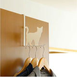 ドアフック おしゃれ ねこ 通販 ドアハンガー ハンガーフック 扉フック コートハンガー ドア用フック かわいい 可愛い キャット 扉 ドア フック 引っ掛け 吊り下げ ネコ 猫 スチール 衣類