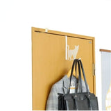 ドアフック おしゃれ ねこ 通販 ドアハンガー ハンガーフック 扉フック コートハンガー ドア用フック かわいい 可愛い キャット 扉 ドア フック 引っ掛け 吊り下げ ネコ 猫 スチール 衣類