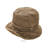 帽子 レディース 冬 ハット 通販 バケットハット コーデユロイ 防寒 寒さ対策 暖かい 折りたためる コンパクト カジュアル 冬物 おしゃれ お洒落 かわいい 可愛い シンプル 紫外線対策