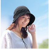 UVカット 帽子 レディース 通販 UV帽子 UV 帽子 ハット クロッシェ バケットハット 日除け帽子 日よけ帽子 あご紐 とびにくい洗えるキャスケットハット コジット COGIT レディース帽子