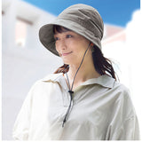 UVカット 帽子 レディース 通販 UV帽子 UV 帽子 ハット クロッシェ バケットハット 日除け帽子 日よけ帽子 あご紐 とびにくい洗えるキャスケットハット コジット COGIT レディース帽子