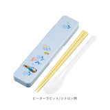コンビセット 箸 スプーン 通販 18cm カトラリー 抗菌 音が鳴らない キャラクター こども 子ども キッズ 幼児  食洗機対応　プーさん