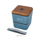 弁当箱 2段 通販 日本製 600ml スクエア ねこ 猫 ランチボックス 2段弁当箱 食洗機対応 レンジ対応 内蓋 もれにくい 入れ子式 シンプル コンパクト 中学生 高校生 おしゃれ オシャレ 女子