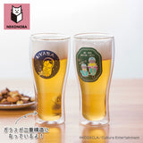 NEKONOBA グッズ 通販 ネコノバ ダブルウォール ビアグラス ビールグラス ビール グラス 結露しない 食洗機不可 電子レンジ不可 猫 ねこ ネコ 猫グッズ かわいい おしゃれ 300ml