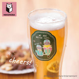 NEKONOBA グッズ 通販 ネコノバ ダブルウォール ビアグラス ビールグラス ビール グラス 結露しない 食洗機不可 電子レンジ不可 猫 ねこ ネコ 猫グッズ かわいい おしゃれ 300ml