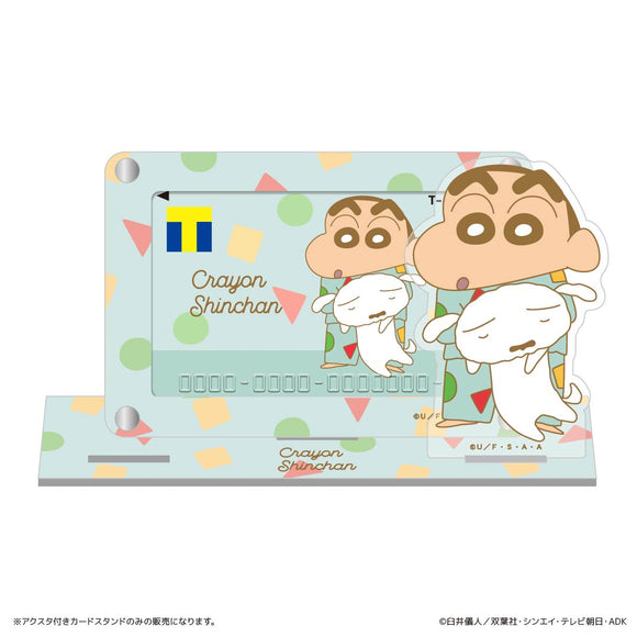 クレヨンしんちゃん グッズ 通販 クレヨン しんちゃん 日本製 カードスタンド カード立て カードケース アクリルスタンド トレカ スタンド アクスタ付きカードスタンド キャラクター