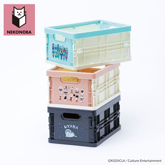 NEKONOBA グッズ 通販 ネコノバ 折りたたみコンテナ ミニ 折りたたみミニコンテナ 折り畳みコンテナボックス 小物入れ 収納ボックス 収納ケース 猫 ねこ ネコ 猫グッズ かわいい 可愛い