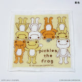 かえるのピクルス グッズ 通販 日本製 かや生地 ふきん 布巾 蚊帳生地ふきん 蚊帳生地布巾 手拭き おてふき 台拭き 台ふきん 綿100% かわいい おしゃれ カエルグッズ pickles the frog