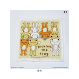 かえるのピクルス グッズ 通販 日本製 かや生地 ふきん 布巾 蚊帳生地ふきん 蚊帳生地布巾 手拭き おてふき 台拭き 台ふきん 綿100% かわいい おしゃれ カエルグッズ pickles the frog
