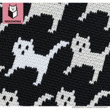 NEKONOBA グッズ 通販 ネコノバ ニットバッグ ニットマルシェバッグ 大きめ マルシェバッグ ニットバック マルシェバック A4 サブバッグ 通勤 通学 オシャレ 可愛い 猫 ねこ ネコ