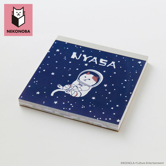 NEKONOBA グッズ 通販 ネコノバ メモパッド 紙 メモ帳 スクエアメモパッド メモ 正方形 かわいい キャラクター 猫 ねこ ネコ 猫グッズ NYASA ニャサ おしゃれ 可愛い オシャレ