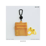 かえるのピクルス グッズ 通販 pickles the frog メッシュポーチ リール付き ポーチ 小さめ ミニポーチ メッシュ 小物入れ 化粧ポーチ カラビナ付き かわいい キャラクター カエルグッズ