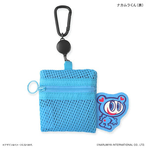 ナルミヤキャラクターズ グッズ 通販 ナルミヤ メッシュポーチ リール付き ポーチ 小さめ ミニポーチ メッシュ 小物入れ のびるリール 化粧ポーチ カラビナ付き ブランド NARUMIYA 女の子