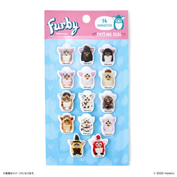 ファービー グッズ 通販 furby シール キャラクター ぷくぷく ポッティングシール ぷっくりシール ぷにぷにシール 平成 レトロ ぷっくり ぷにぷに 平成レトロファンシー かわいい