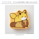 タヌキとキツネ グッズ 通販 シリコン ポーチ シリコンポーチ 小物入れ コインケース ミニポーチ キャラクター 小さめ おしゃれ かわいい オシャレ 可愛い たぬきグッズ キツネグッズ