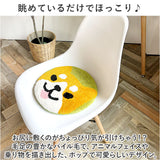 チェアパッド クッション 通販 シートクッション 円形チェアパッド 座布団 カークッション 円形 丸 丸型 椅子 チェア ソファー フローリング 子供部屋 水洗いOK アニマル 動物 かわいい