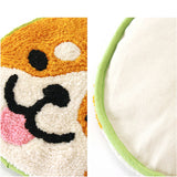 チェアパッド クッション 通販 シートクッション 円形チェアパッド 座布団 カークッション 円形 丸 丸型 椅子 チェア ソファー フローリング 子供部屋 水洗いOK アニマル 動物 かわいい