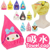 タオルキャップ 子供 通販 スイミング 子ども キャップタオル 男の子 女の子 ポケモン アリエル ラプンツェル キティちゃん マイメロディ クロミ 小学生 タオル かわいい キッズ