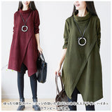 ワンピース 秋冬 きれいめ 通販 ワンピ ミニワンピース ミニワンピ レディース ひざ丈 ミドル丈 ハイネック タートルネック 体型カバー 大人可愛い おしゃれ お洒落 カジュアル 大人 上品