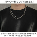 マンテルネックレス 通販 太い チェーン ネックレス 太め アクセサリー レディース メンズ 2連 二連 ネックレスチェーン ユニセックス マンテル お洒落 男女兼用 カジュアル 贈りもの