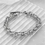 CHRONOM ブレスレット チェーン 通販 ステンレスブレスレット チェーンブレスレット ステンレスチェーンブレスレット メンズ マンテルブレスレット ステンレス マンテルチェーン マンテル