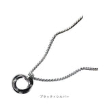 リングネックレス シンプル 3連 通販 ネックレスチェーン チェーンネックレス ペンダント チェーン アクセサリー リング CHRONOM クロノム 上品 きれいめ メンズ レディース 男性 女性