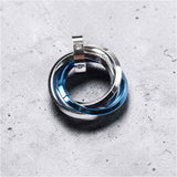 リングネックレス シンプル 3連 通販 ネックレスチェーン チェーンネックレス ペンダント チェーン アクセサリー リング CHRONOM クロノム 上品 きれいめ メンズ レディース 男性 女性