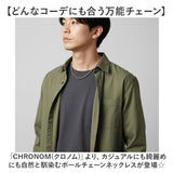 チェーンネックレス ボール シンプル 通販 ネックレスチェーン チェーン アクセサリー ステンレス ステンレス素材 CHRONOM クロノム 上品 きれいめ メンズ レディース 男性 女性 男女兼用
