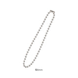 チェーンネックレス ボール シンプル 通販 ネックレスチェーン チェーン アクセサリー ステンレス ステンレス素材 CHRONOM クロノム 上品 きれいめ メンズ レディース 男性 女性 男女兼用