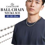 チェーンネックレス ボール シンプル 通販 ネックレスチェーン チェーン アクセサリー ステンレス ステンレス素材 CHRONOM クロノム 上品 きれいめ メンズ レディース 男性 女性 男女兼用