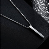 チェーンネックレス スクエアバー シンプル 通販 ネックレスチェーン ペンダント チェーン アクセサリー ステンレス CHRONOM クロノム ステンレス素材 きれいめ メンズ レディース 男性