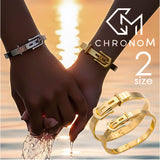 CHRONOM ブレスレット バックル型 通販 ステンレスブレスレット チェーンブレスレット ステンレスチェーンブレスレット バックル ベルト ベルトバックル型 着脱簡単 シンプル