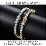 CHRONOM ブレスレット チェーン 通販 チェーンブレスレット テニスブレスレット テニスチェーンブレスレット テニスチェーン アクセサリー ジュエリー キラキラ 高級感 大人 クロノム