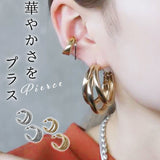 ピアス おしゃれ 通販 フープピアス リングピアス レディース アクセ アクセサリー 両耳 ボリューム感 大ぶり 学生 大人 オフィス 可愛い かわいい 通勤 通学 きれいめ お洒落