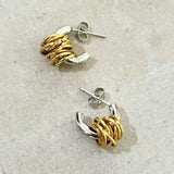 ピアス おしゃれ 通販 フープピアス リングピアス レディース アクセ アクセサリー 両耳 コンビカラー アクセント 学生 大人 オフィス 可愛い かわいい 通勤 通学 きれいめ お洒落