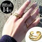 レディース ファッション リング 通販 ファッションリング 指輪 約14号 アクセサリー アクセ 3連リングデザイン デザインリング おしゃれ カジュアル ファッション小物 通勤 通学