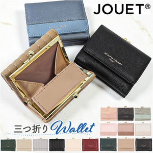 がま口財布 通販 JOUET ジョエット ミニ財布 財布 さいふ 合成皮革 コンパクト 小銭入れ カード入れ 女性 レディース 小さい財布 ミニウォレット お札入れ おしゃれ かわいい シンプル