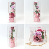 Green house グリーンハウス ソープフラワー アレンジメント 通販 花 フラワー 造花 フラワーギフト 石けん せっけん ギフト 贈り物 贈りもの 透明バッグ クリアバッグ GREEN HOUSE