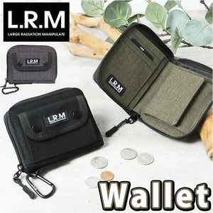 二つ折り財布 box型小銭入れ 通販 L.R.M CMK200705 財布 メンズ 二つ折り 折り財布 サイフ さいふ 小銭入れ付き 折財布 ミニ財布 高校生 中学生 男子 男の子 カラビナ付き おしゃれ