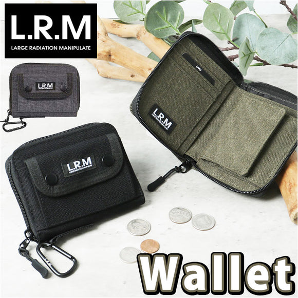 二つ折り財布 box型小銭入れ 通販 L.R.M CMK200705 財布 メンズ 二つ折り 折り財布 サイフ さいふ 小銭入れ付き 折財布 ミニ財布 高校生 中学生 男子 男の子 カラビナ付き おしゃれ