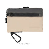コインケース メンズ 通販 L.R.M CMK220901 小銭入れ 財布 サイフ さいふ ミニ財布 合皮 フェイクレザー 小さめ カラビナ付き 止水ファスナー 高校生 男子 おしゃれ 小物 誕生日 ギフト