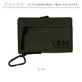 lrm 財布 CMK23-0964 通販 ミニ財布 折りたたみ財布 ミドルウォレット ファスナー カラビナ付き メンズ シンプル おしゃれ アウトドア 男の子 中学生 高校生 小学生 子供 ジュニア キッズ