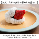 食器 おしゃれ お皿 通販 日本製 正和 木目リムプレートL プレート 皿 丸皿 大皿 カレー皿 パスタ皿 テーブルウェア 食洗機対応 電子レンジ対応 クリーンコート シンプル 木目調 かわいい