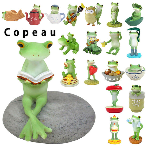 カエル 置物 Copeau コポー 通販 玄関 ガーデニング かわいい 蛙 かえる グッズ オーナメント 小物 雑貨 インテリア おしゃれ 置き物 読書するカエル 王冠のカエル