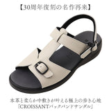 サンダル レディース 日本製 通販 バックバンド ローヒール 靴 シューズ レザー 革 コンフォートサンダル 歩きやすい バックベルト クロワッサン カジュアル cr4530 シンプル おでかけ