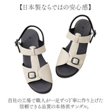 サンダル レディース 日本製 通販 バックバンド ローヒール 靴 シューズ レザー 革 コンフォートサンダル 歩きやすい バックベルト クロワッサン カジュアル cr4530 シンプル おでかけ