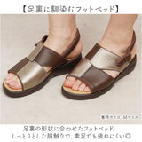 クロワッサン サンダル CR4599 通販 日本製 レディース ストラップサンダル ローヒール ヒール 4cm 本革 やわらかい 歩きやすい おしゃれ 切り替え 配色 シンプル オシャレ かわいい