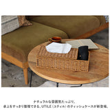 ユティル ティッシュケース UTIL 通販 ティッシュボックス ティッシュカバー ティッシュ入れ ティッシュ ケース ボックス カバー 小物入れ 小物入れ付き 筆記用具入れ 収納 PPラタン製