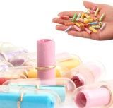 ミニメッセージカード カプセル 30個入り 通販 メッセージカード ミニ 便箋 びんせん 便せん ミニレター 手紙 てがみ レター カプセル入り カラフル 寄せ書き 職場 退職 学校 卒業 友人