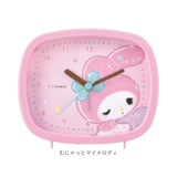 目覚まし時計 子供 キャラクター 通販 置き時計 アナログ 置時計 目覚まし 時計 めざましどけい スクエアライトクロック スクエア型 女の子 女子 ライト付 入学 入園 誕生日 お祝い
